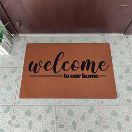 Carpets Funny Doormat Welcome To Our Home Personalized Hallway Carpet Exterior Entrance Door For The Front Anti-Slip Rugs