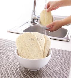 3pcs Set Natural Loofah Dishwashing Cloth Scrub Pad Dish Bowl Pot Easy To Clean Scrubber Sponge Kitchen Clean Brushes Scrub Pad4596309