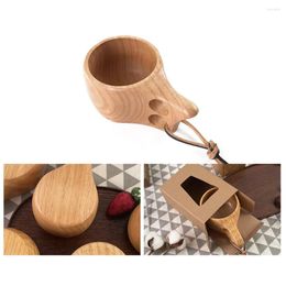 Cups Saucers Travel Water Drinkware Gift Teacup Home Decor Wooden Cup Reusable Crafts Kitchen Accessories Coffee Milk Novelty Mug Drinking