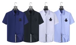 Designer T-shirt Casual Shirt Men's jacquard letters Italian men's Paris fashion short sleeve luxury shirt A1