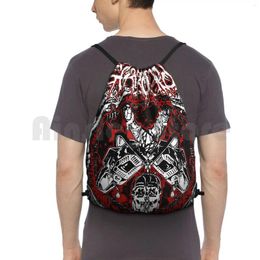 Backpack Men Gorerotted Gorgeous Drawstring Bag Riding Climbing Gym Band Store Punk Tour Old