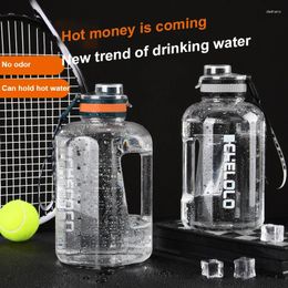 Water Bottles Thermo Large Capacity Portable Thermal Bottle Sport Gym Kettle Drinkware Bucket Cup Fitness Space