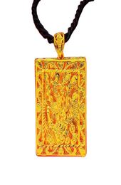 necklace Pure copper goldplated Jewellery Vietnam sand imitation ancient Dragon Pendant1753396