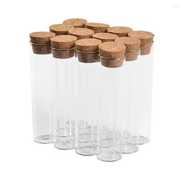 Storage Bottles 100Pcs 22ml Empty Glass Containers With Cork Handicraft Wishing Cosmetic Perfume Vials Refillable Jars