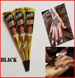 Black Indian Henna Tattoo Paste Body Art Paint Mini Natural Henna Paste for Body Drawing Temporary Draw On Body8588882