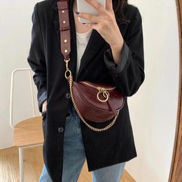 Shoulder Bags Vintage Quality Leather Chain Crossbody Women Small Messenger Bag Lady Waist Female Casual And Purses