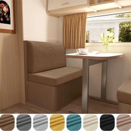 Chair Covers 2Pcs/set Polar Fleece RV Dinette Cushions Stretch Couch Cover Booth Seat Slipcovers Camper Car Bench Backrest