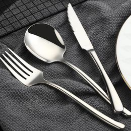 Dinnerware Sets Lightweight And Portable Stainless Steel Spoon Easy To Clean Premium QualitySafe Tableware