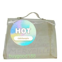 Top Ladies Designer Akeilly Bag Top Ladies Designer Akeilly Bag Vinyl Hand Bag Vinyl Clear 69325