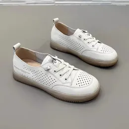 Casual Shoes Women's Leather Ladies Luxury Loafers Sneakers For Women Trend Summer 2024 Outdoor Fashion Female Footwear