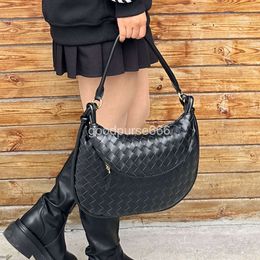 Women New BottegVenet Purse Bags Designer Bag Fashion Trendy Gemelli Shoulder Handbags Handwoven Leather Underarm Handheld Wrist Straight Women's