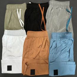 Brand mens designer topstoney shorts Loose and casual nylon texture Embroidery label swim island shorts