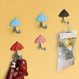 Hooks Hanging Clothes Hook On Wall Umbrella Shape Cartoon Children's Room Creative Furniture Decoration Single Hole