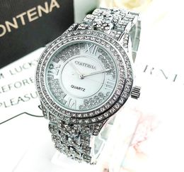 Wristwatches CONTENA 6449 Womens Watches Ladies Stainless Steel Sterling Silver Diamond Watch Water Resistant Quartz Wrist For Wom5102387