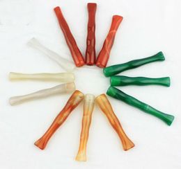 DingSheng Natural Agate Jade Quartz Stone Smoking Pipe Cigarette Strainer Healing Crystal Tobacco Wand Cigars Holder Bongs Filter3725954