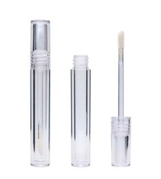 Whole Private Label Makeup Cosmetic Packaging Container 78ML Round Clear Lip Gloss Tubes Bottles Empty Lipgloss Tube Refillab9841371