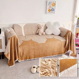 Chair Covers Universal Sofa Cover With Tassel Soft Pet Friendly Towel Easy-care Slipcover For Living Room Armrest