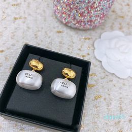 S925 sterling silver gold 2 Colours earrings stud for women retro vintage oorbellen luxury fashion designer Chinese earring earings ear rings Jewellery