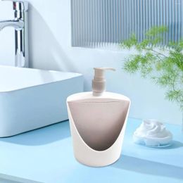 Liquid Soap Dispenser And Sponge Holder Multipurpose Manual 500ml Pump Bottle For Farmhouse Bathroom Countertop Kitchen