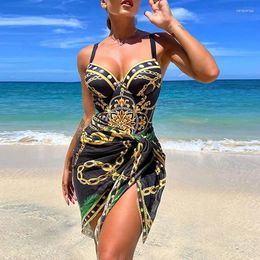 Women's Swimwear 2024 2-Piece Women Bikini Set Push Up Floral Printed Bikinis Strappy Bandage Brazilian Biquini Bathing Suit