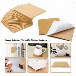 Table Mats Elegant Writing Cork Coasters DIY Square Mat With Self Adhesive Backing Durable And Anti Slip Pack Of 40