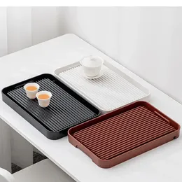 Tea Trays Melamine Drain Tray Household Storage Rack Cup Simple Plastic And Row Dual-purpose Small Dry Set