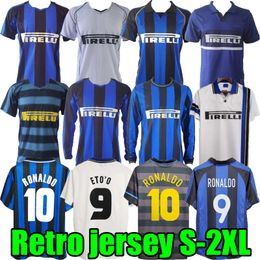 1988 InterS S Retro soccer jerseys RONALDO CRESPO ADRIANO finals 90 91 92 93 95 97 98 2000 02 03 09 10 MILITO SNEIJDER J.ZANETTI Eto'o vintage classic football