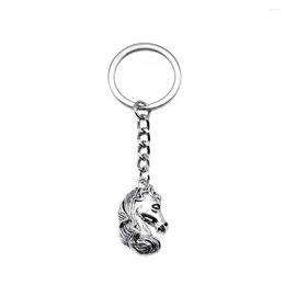 Keychains 1pcs Horse Head Charms Key Ring Car Accessories Jewelry Making In Size 28mm