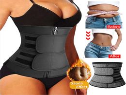 Women Waist Trainer Neoprene Body Shaper Belt Slimming Sheath Belly Reducing Tummy Sweat Shapewear Workout Corset For Sport Yoga T6833564