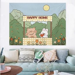 Tapestries Boho Decor Tapestry Cute Child Room Background Cloth Home Ation Accessories Wall Hanging Kawaii