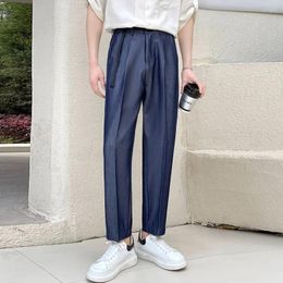 Men's Jeans Spring Autumn Men Loose Casual Lightweight Ankle-length Denim Harem Pants Japan Korean Streetwear Cityboy Trousers