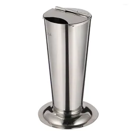 Storage Bottles Tweezers Tube Jar Vessel Tank Stainless Steel Inverted Cone Type Holder