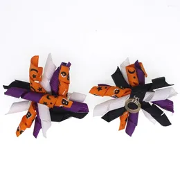 Dog Apparel 20pcs Arrival For Halloween Pet Cat Hair Bows Festival Ribbon Volumes Grooming Puppy Party Accessories