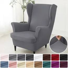Chair Covers Elastic Wing Stretch Spandex Sloping Back Armchair Sofa Slipcovers With Seat Cushion Protector Home Decor