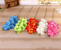 Moth Orchid Artificial Flowers For Wedding Party Simulation Fake Flower Home Desktop Decorations Plants Many Colours 2 6lx ZZ5668732