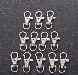 Silver Lobster Swivel Clasp Key Ring Clip 4mm Jewellery Findings Metal Split Ring Clip Hook Keyring Buckle Clasp Key Chain1046462
