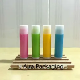 Storage Bottles 50pcs/lot 5ML Plastic Empty Pink Lip Tube Blue Rouge Container Green Classic Lipstick
