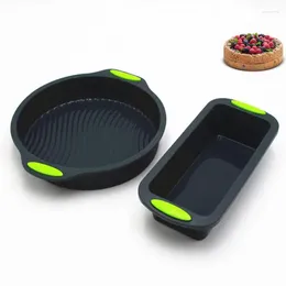 Baking Moulds 2pcs/Set Silicone Bread Toast Cake Mould Form Pans Dishes For Bakeware Tray Decorating Tool