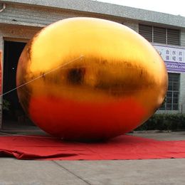 wholesale 6m 20ft giant inflatable easter egg with shinning golden color for outdoor holiday decoration