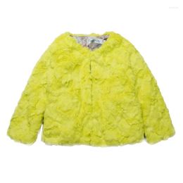 Jackets Fashion Autumn And Winter Clothesimitation Fur Coats Baby Cotton Padded Jacket Faux Coat