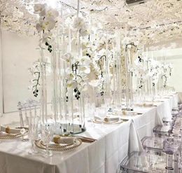 Candle Holders 10pcs Wedding Decoration Centrepiece Candelabra Clear Holder Acrylic Candlesticks For Weddings Event Party Yudao584844819