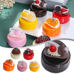 Decorative Flowers Artificial Fruit Cake Simulated Dessert Round Model Ornaments Food Bakery Decoration DIY Craft Shop Decor