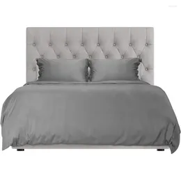 Bedding Sets El Sheets Direct Duvet Cover Bed Linen Set 3 -Piece Dark Gray King Comforter