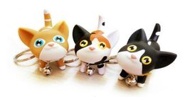 FashionNew Fashion Cute Kawaii Metal Kitten Cat Key Chain Ring Anime Keychain Novelty Creative Trinket Charm Women Girl Kids5305474