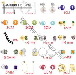 Fahmi2022 new 925 sterling silver bear earring timeless fashion elegant romantic lady earring wear earring factory direct s of5362192