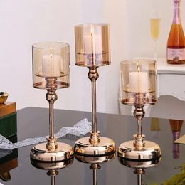 Candle Holders Home Decoration Furnishings Luxury Holder Living Room Display Candlestick Ornaments Dinner Party Decor Gifts