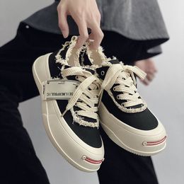 Unique Design 2024 New Board Shoes Couple Trendy Shoes Leisure Forest Style Hong Kong Style Canvas Men's and Women's Shoes Trendy