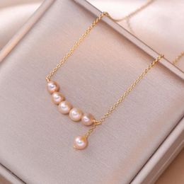 Pendant Necklaces Simple Fashion Baroque Natural Freshwater Pearl Necklace For Women