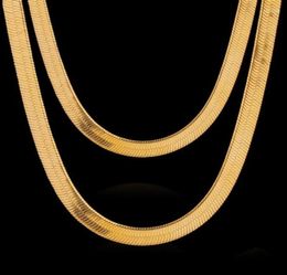 Whole 24k Colour Plated Brass Chain Necklace For Women Herringbone Chains Jewellery Making Gift4720047