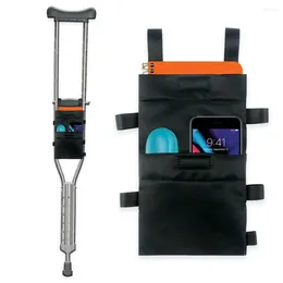 Storage Bags 600D Oxford Cloth Crutch Bag Multi Pockets Underarm Pouch Water Bottle With Hand Grip Pads Anti-theft